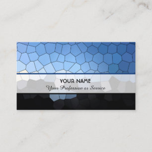 Abstract colourful mosaic tiles pattern business card
