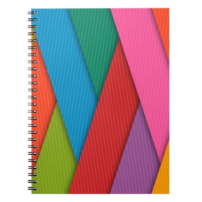 Abstract Colourful  Notebook (Front)