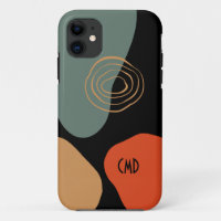 Abstract colourful organic shapes composition 2