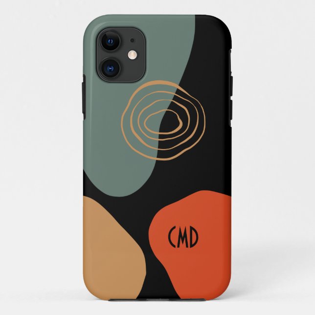 Abstract colourful organic shapes composition 2 Case-Mate iPhone case (Back)