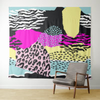 Abstract colourful organic shapes modern pattern