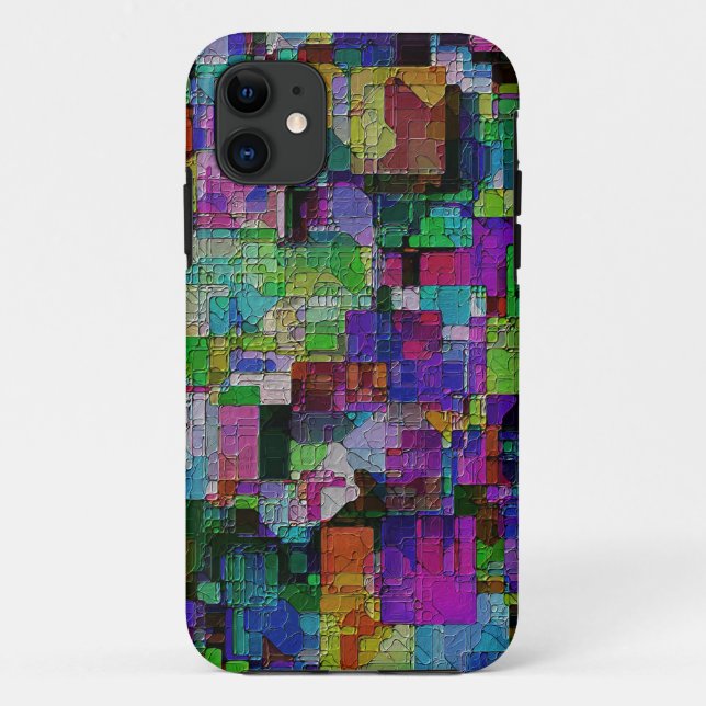 Abstract colourful paint blocks. Case-Mate iPhone case (Back)