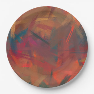 Abstract Colourful Painting #2 Paper Plate