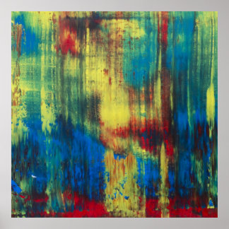 Abstract Colourful Painting 2 Poster