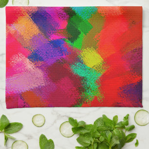 Abstract Colourful Painting #3 Tea Towel