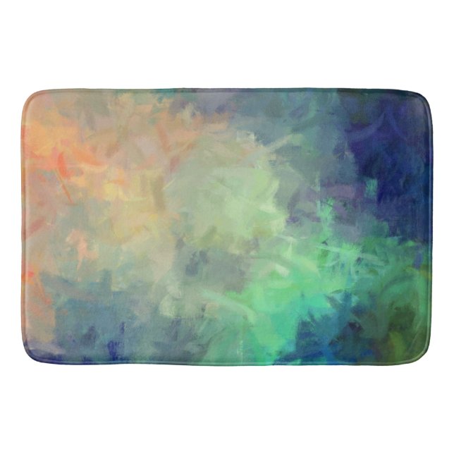 Abstract Colourful Painting #5 Bath Mat (Front)