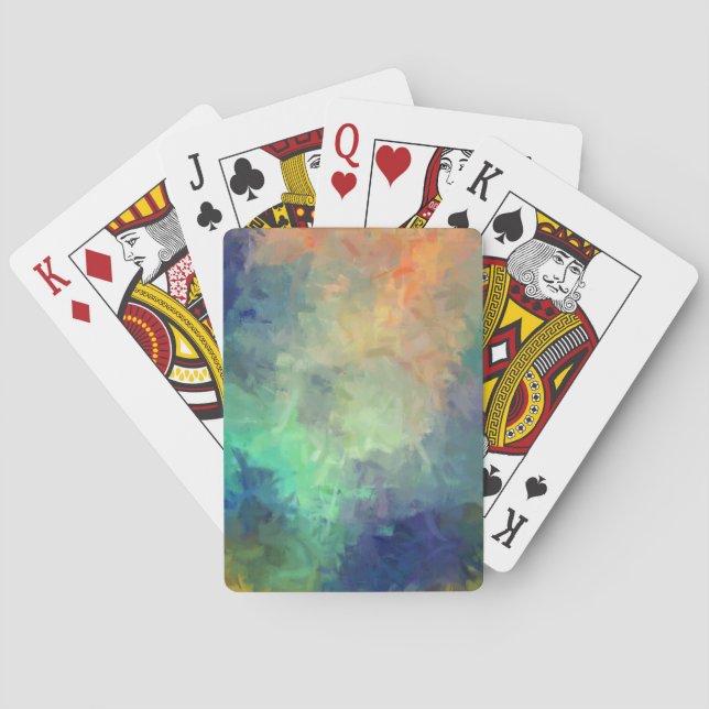 Abstract Colourful Painting #5 Playing Cards (Back)