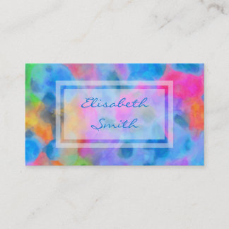 Abstract Colourful Painting Business Card