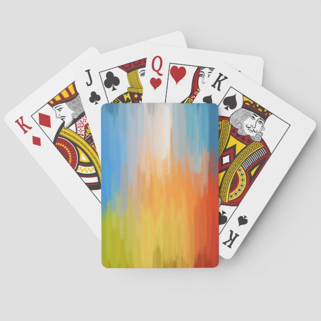 Abstract Colourful Painting Playing Cards (Back)
