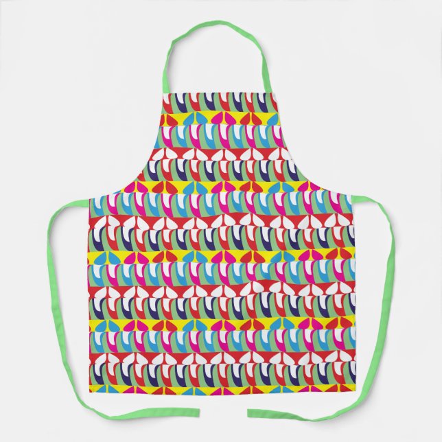Abstract Colourful Pattern Beautiful Chef Apron (Front)