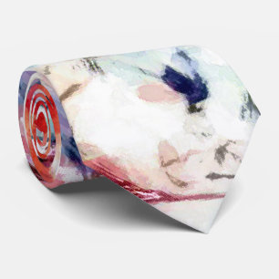 Abstract, colourful pattern, bright, elegant tie