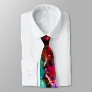 Abstract, colourful pattern, bright, elegant tie