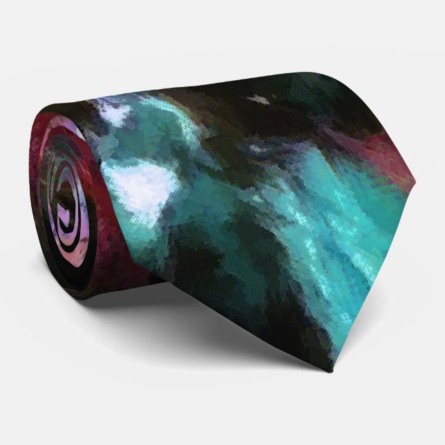 Abstract, colourful pattern, bright, elegant tie (Rolled)