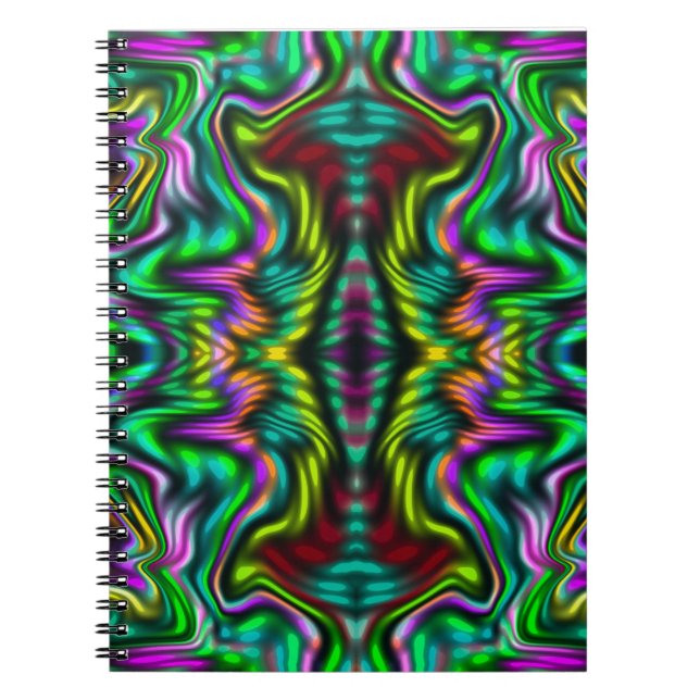 Abstract colourful pattern. notebook (Front)