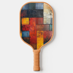 Abstract Colourful Pickleball Paddle