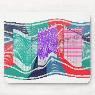 Abstract Colourful Quantum Angular Momentum Field Mouse Mat