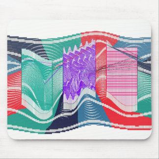 Abstract Colourful Quantum Angular Momentum Field  Mouse Mat