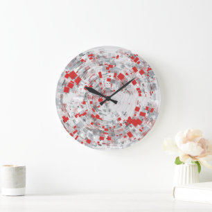 Abstract Colourful Quantum Chaos Pattern Large Clock