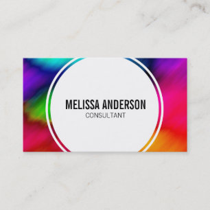 Abstract Colourful Rainbow Tie Dye Business Cards
