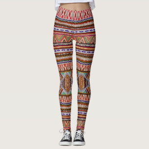 Abstract Colourful: Seamless Pattern Background. Leggings
