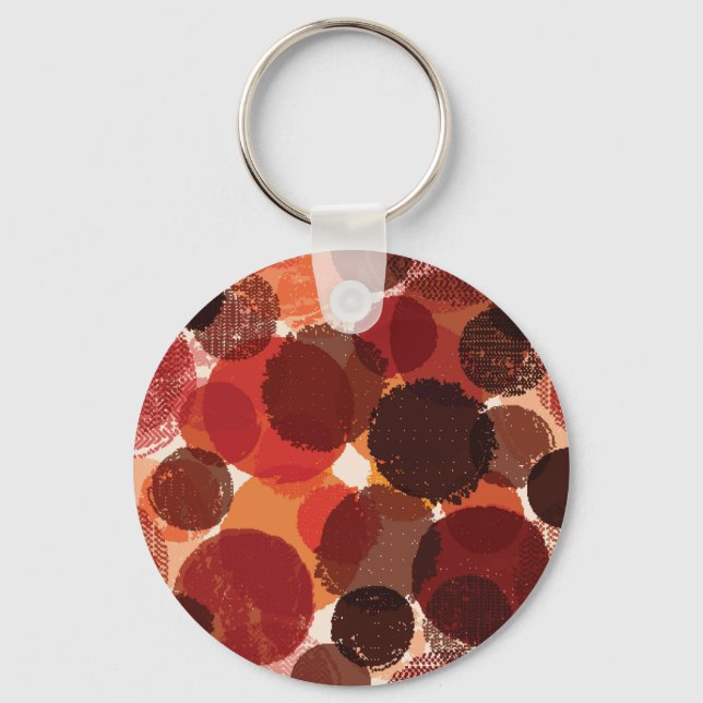 Abstract Colourful Seamless Patterns Collection Key Ring (Front)