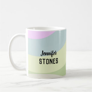 Abstract colourful shapes coffee mug