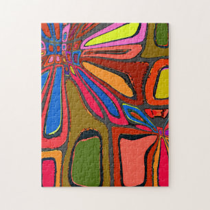 Abstract Colourful Shapes Jigsaw Puzzle