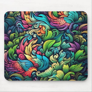 Abstract Colourful Shapes Mouse Mat