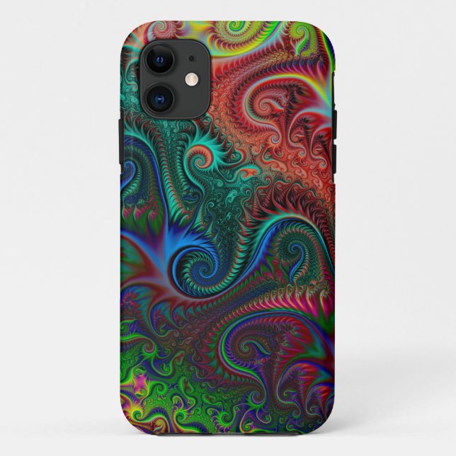 Abstract Colourful Spiral Pattern Case-Mate iPhone Case (Back)