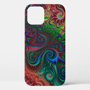 Abstract Colourful Spiral Pattern iPhone 12 Case