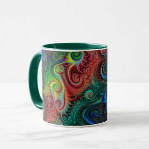 Abstract Colourful Spiral Pattern  Mug