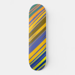 Abstract Colourful Stripes Pattern #2 Skateboard