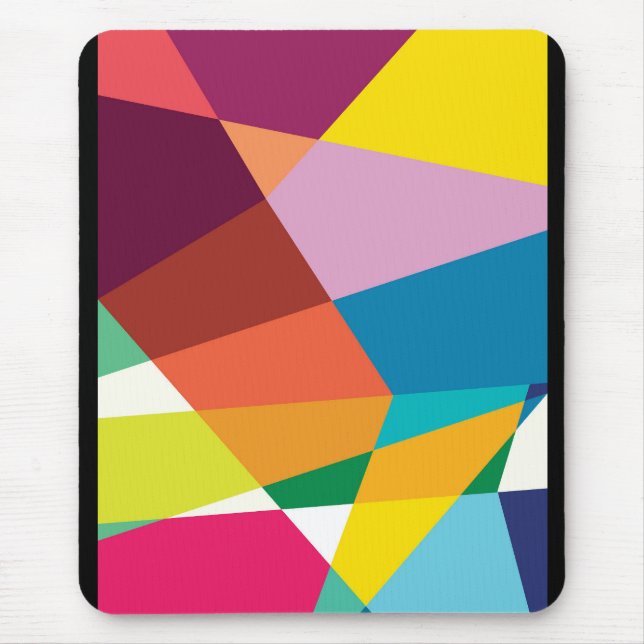 Abstract Colourful summer Mouse Mat (Front)