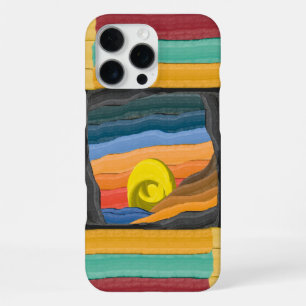 Abstract Colourful Sunset iPhone 16 Pro Max Case