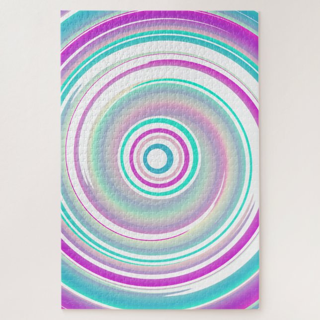 Abstract Colourful Swirl Jigsaw Puzzle (Vertical)