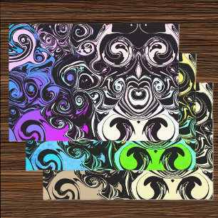 Abstract colourful swirls  wrapping paper sheet