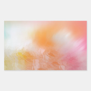 Abstract Colourful Template Pink Red Yellow Blue Rectangular Sticker