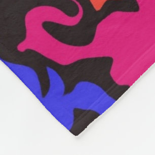 Abstract Colourful Twirl / Fleece Blanket