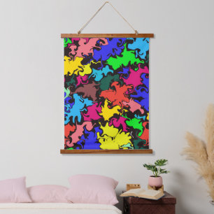 Abstract Colourful Twirl / Hanging Tapestry