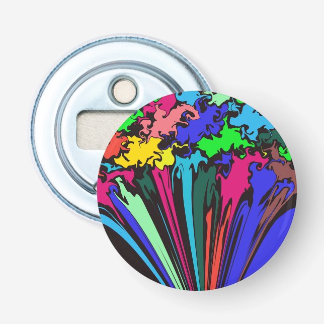 Abstract Colourful Twirl / Pinched / Bottle Opener (Front)
