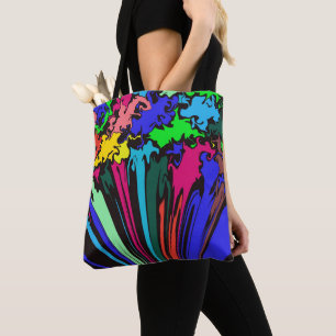 Abstract Colourful Twirl / Pinched / Tote Bag