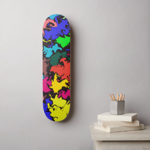 Abstract Colourful Twirl /  Skateboard