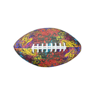Abstract Colourful Twirlers / American Football