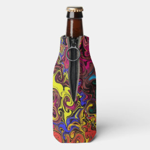 Abstract Colourful Twirlers / Bottle Cooler