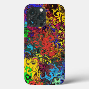 Abstract Colourful Twirlers / iPhone 13 Pro Case