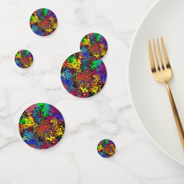 Abstract Colourful Twirlers / Confetti (Group)