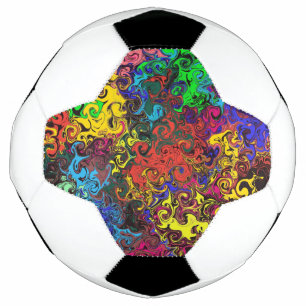 Abstract Colourful Twirlers / Football