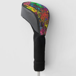 Abstract Colourful Twirlers / Golf Head Cover