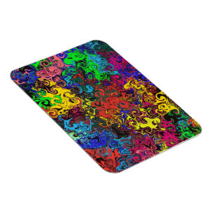 Abstract Colourful Twirlers / Magnet