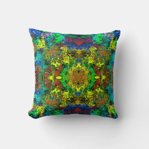 Abstract Colourful Twirlers / Mirror / Greenleaf / Cushion